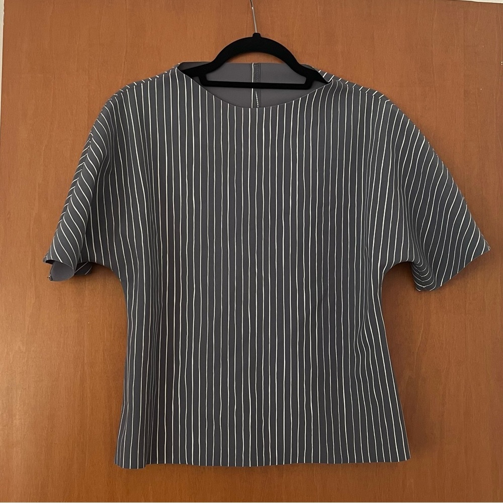 M2057 by Maria Pinto top grey white stripe